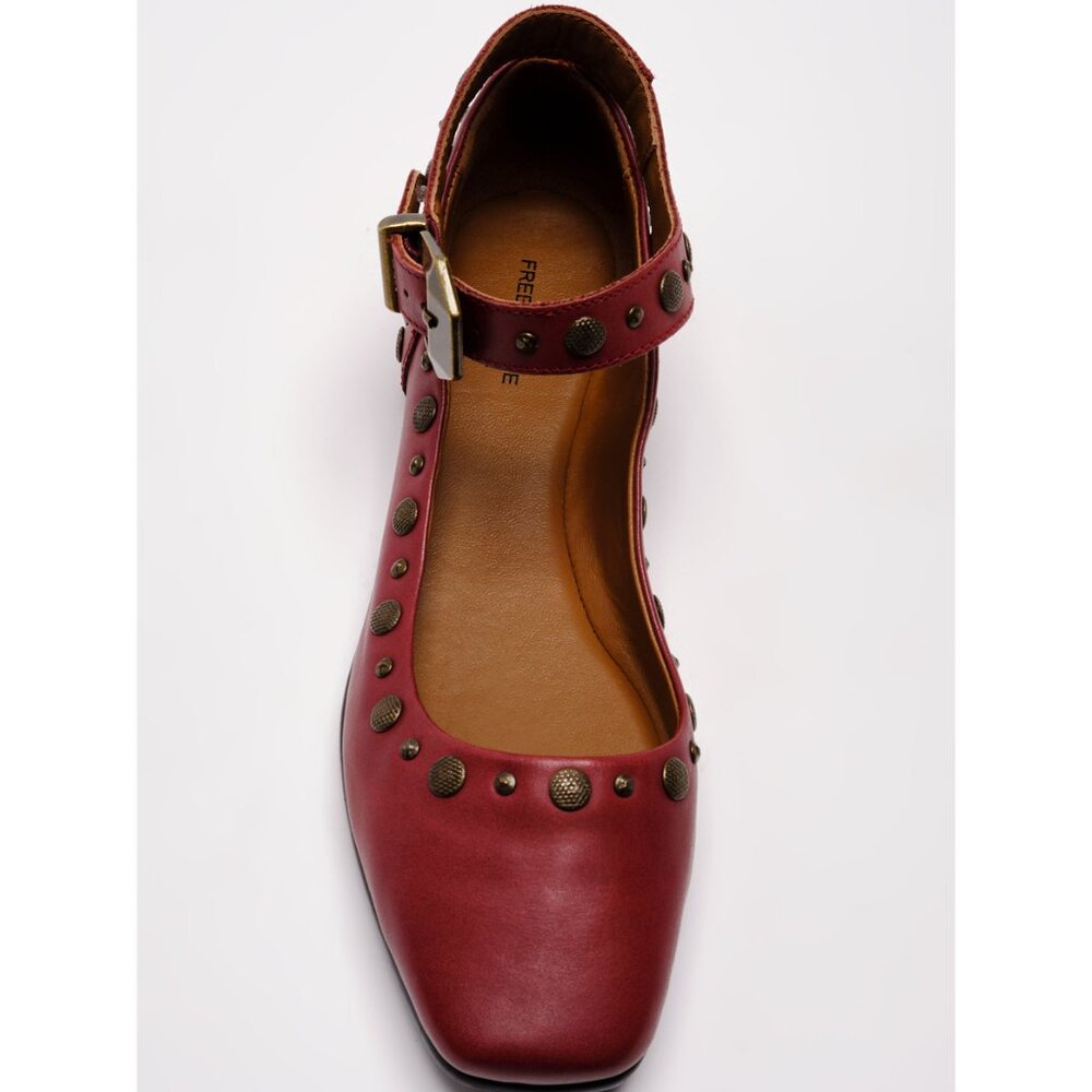 Free People Mystic Mary Jane Flats Hickory Leather New in Box - Picture 8 of 10